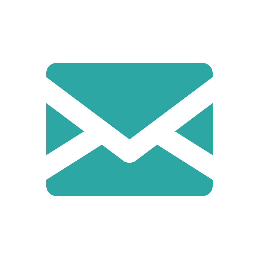 Icon of an envelope symbol, representing email or messaging.