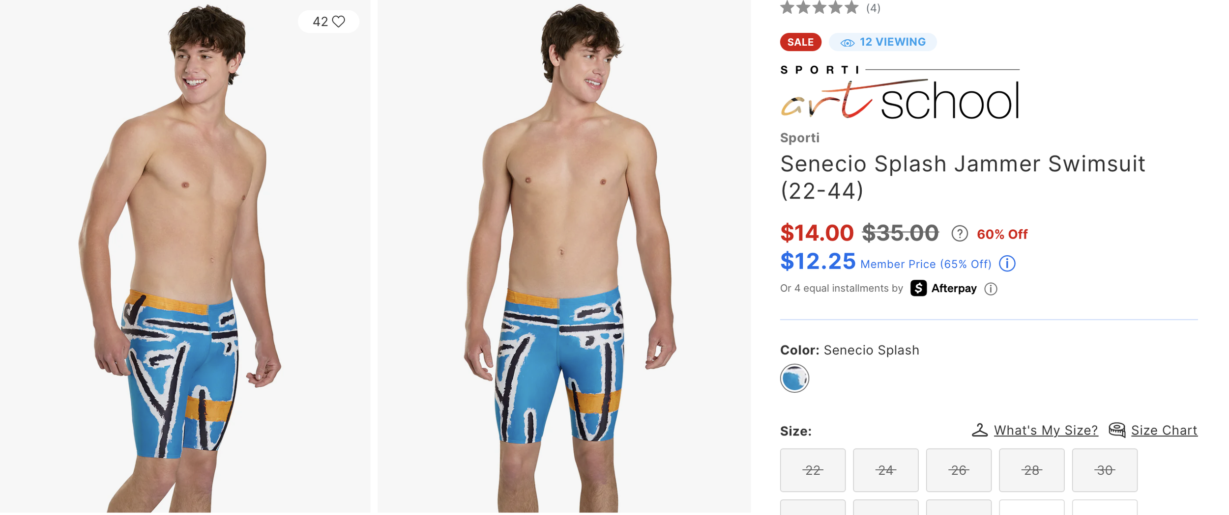 SPORTI Senecio Splash Jammer Swimsuit