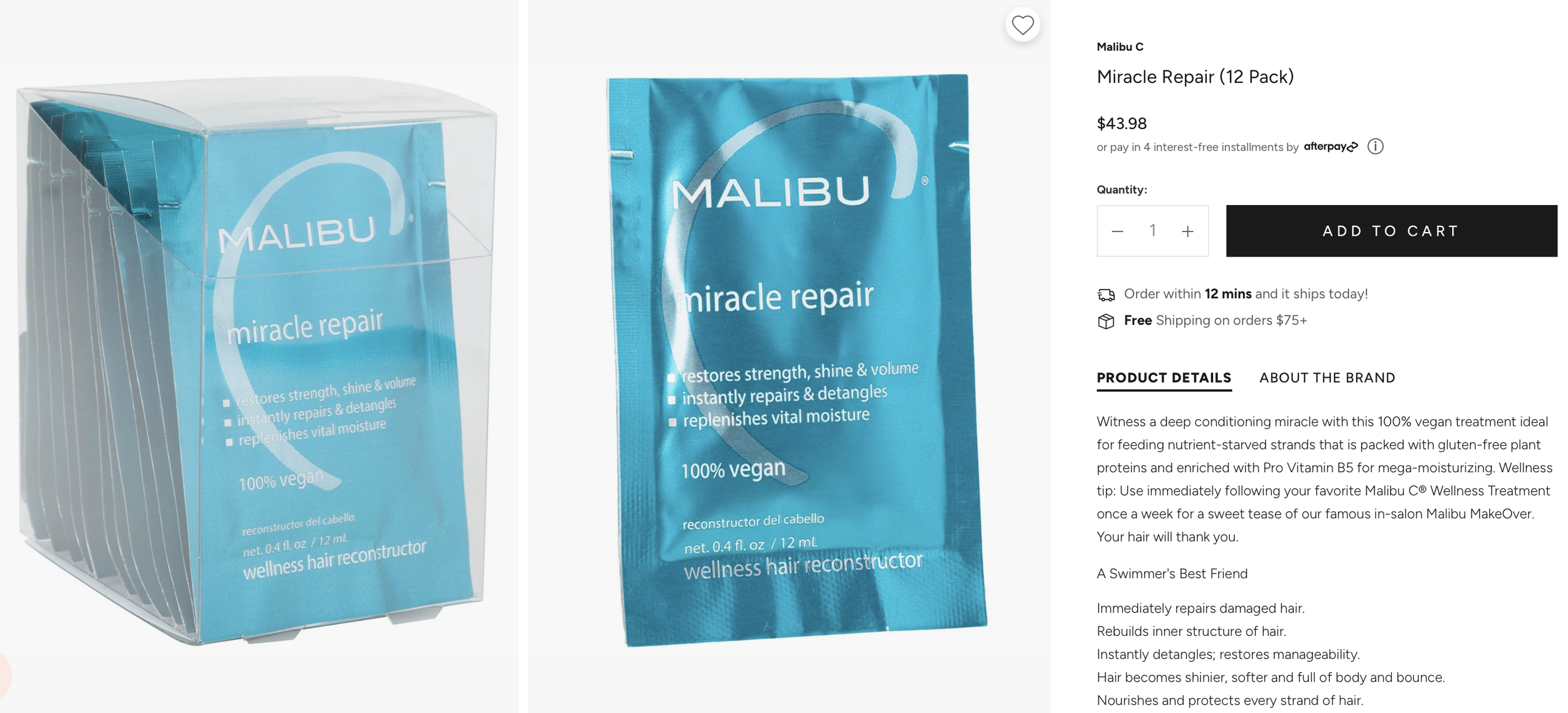 MALIBU C Miracle Repair Conditioner (12 Pack)