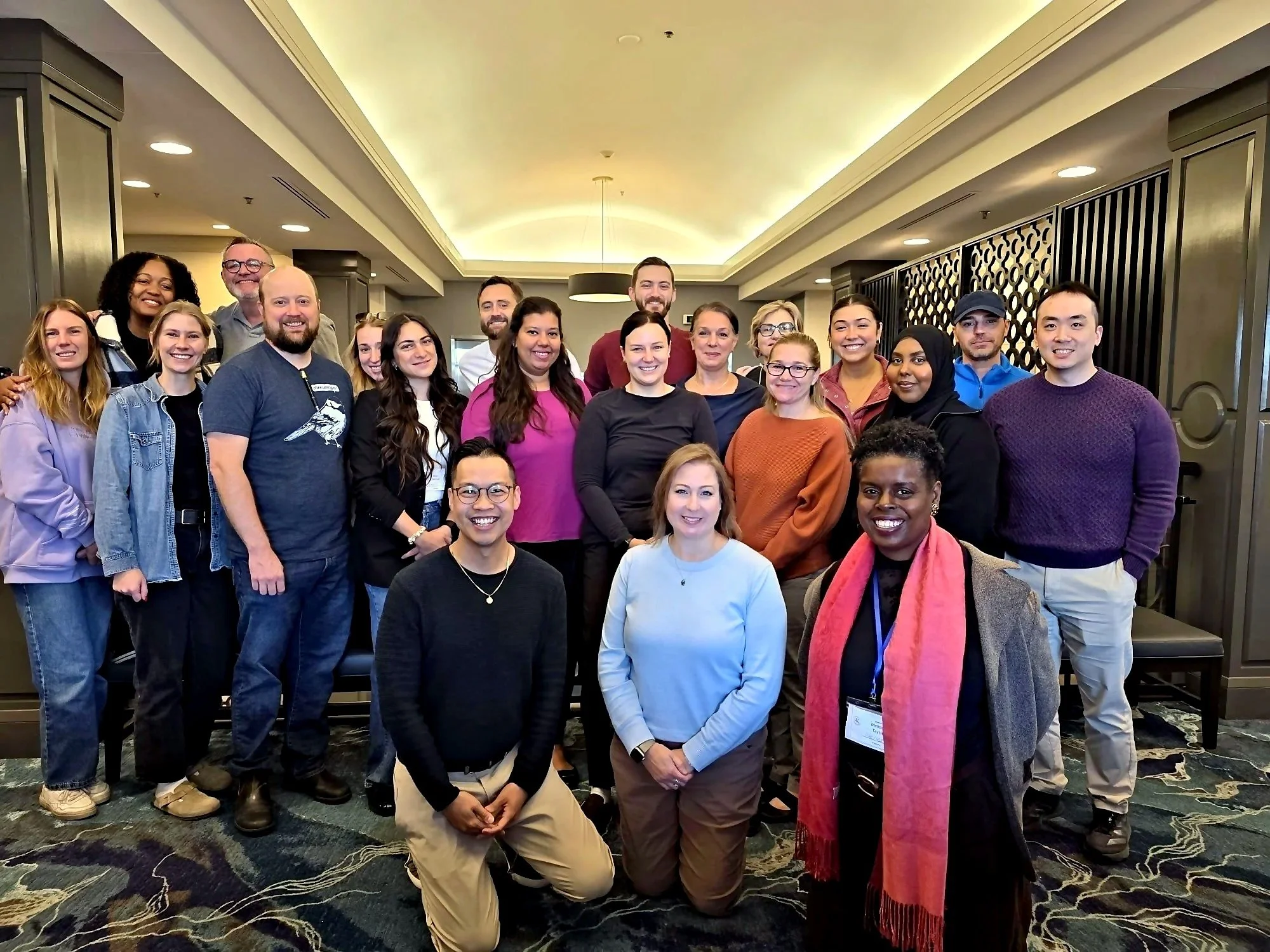 Group photo of an EMDR Basic Training cohort with trainer Kyle Poon