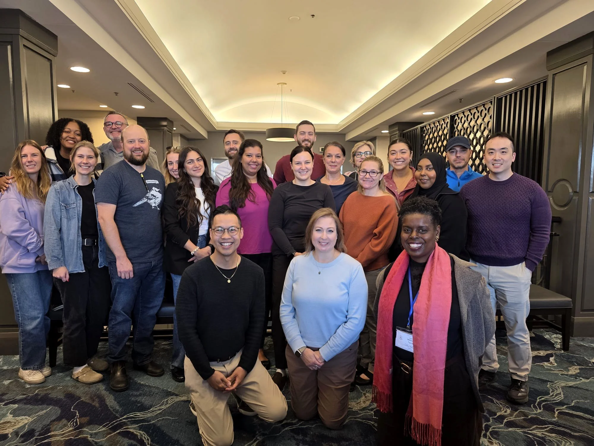Group photo of an EMDR Basic Training cohort with trainer Kyle Poon