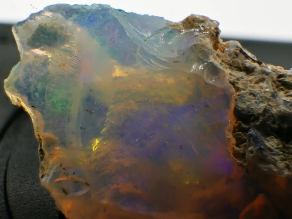 Opals, famously easy to capture that fire