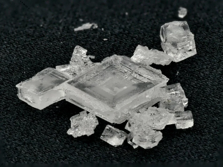 Salt crystals