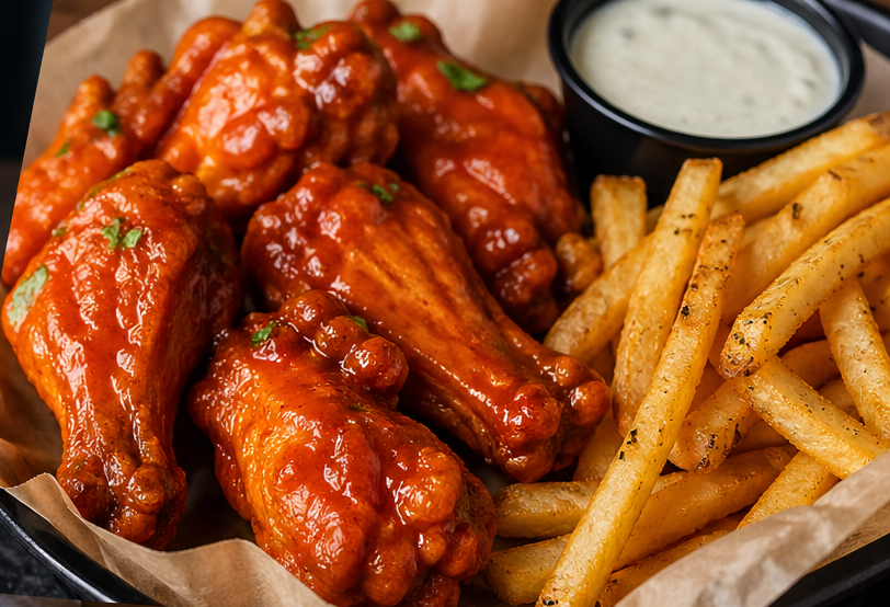 10 Wings & Fries