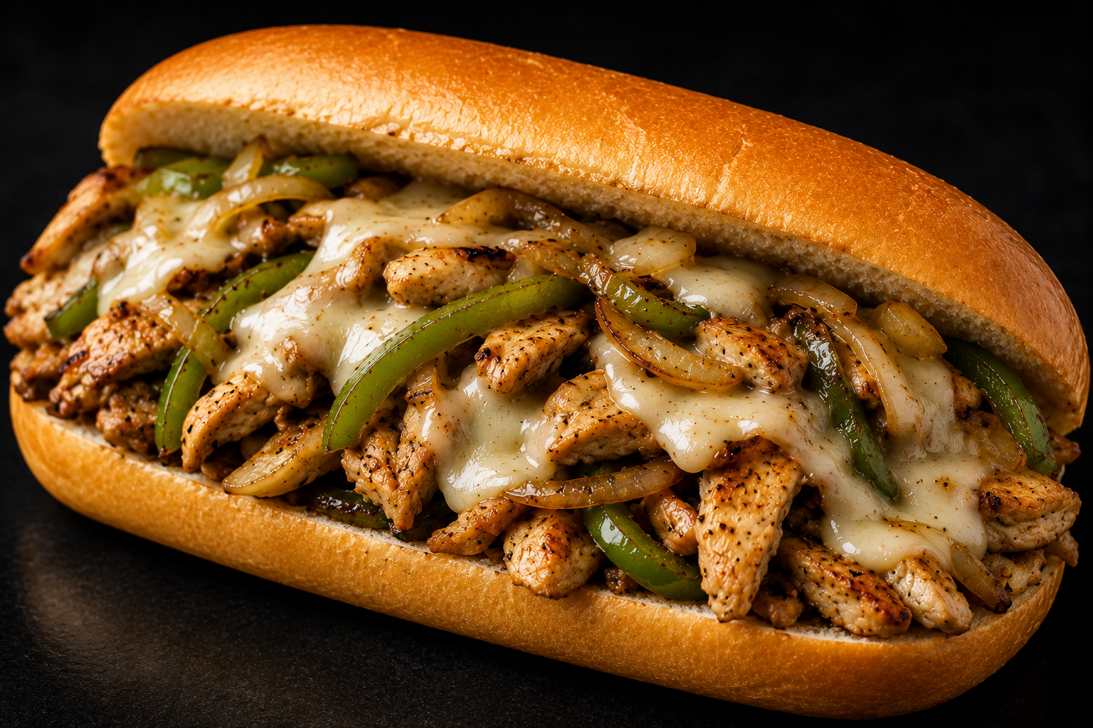 Chicken Philly with fries