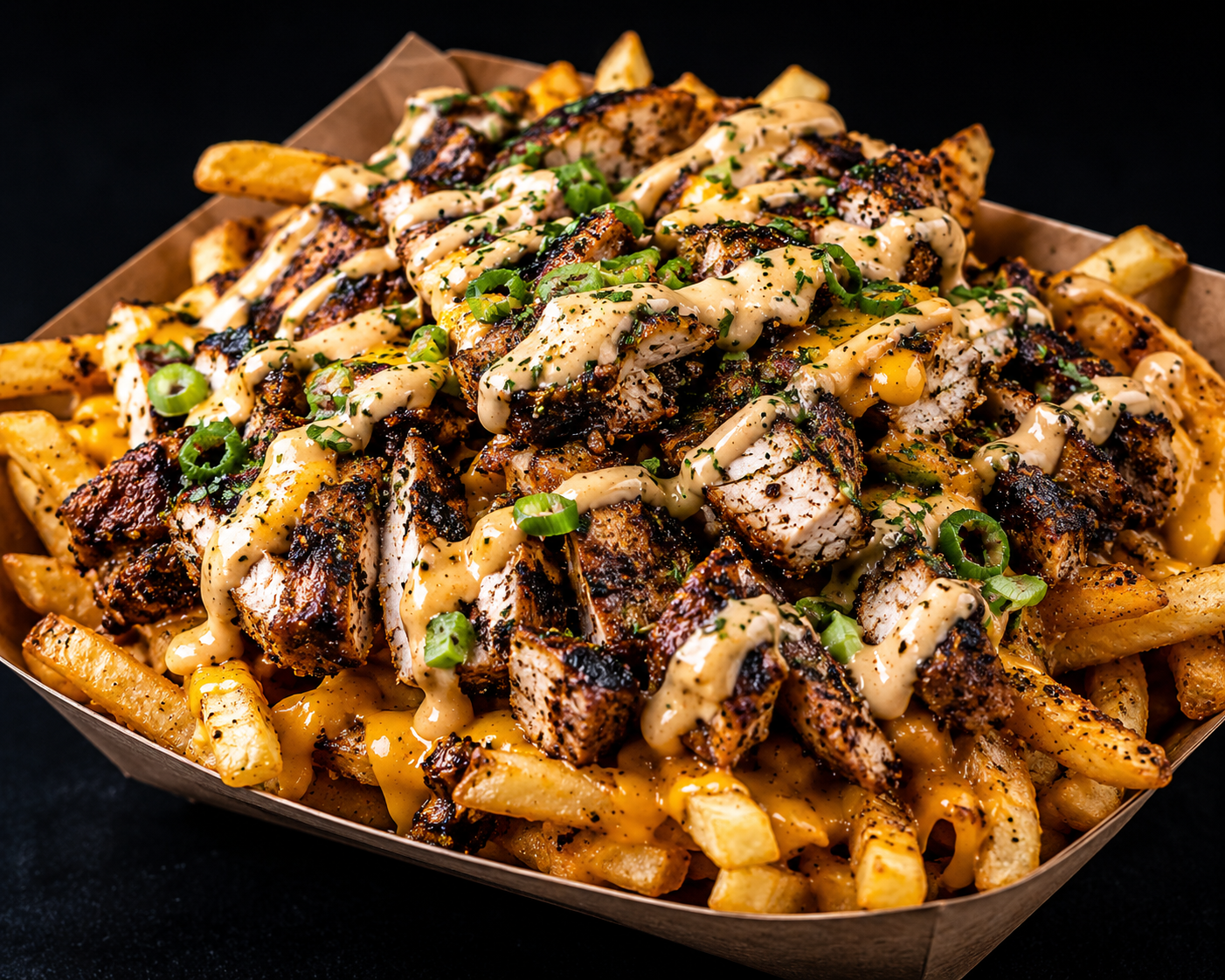 So Fn Jerk chicken loaded fries.