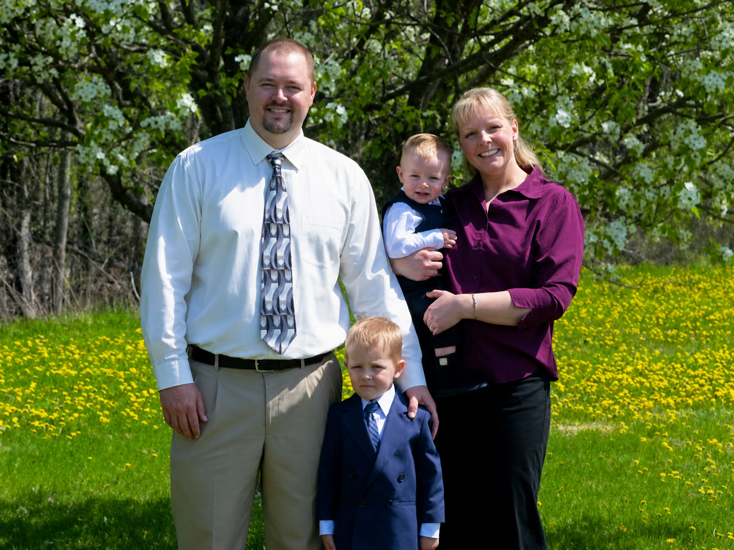 Family with young child
