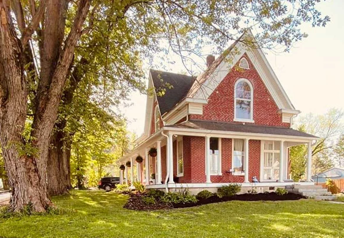 brick house on green hil;