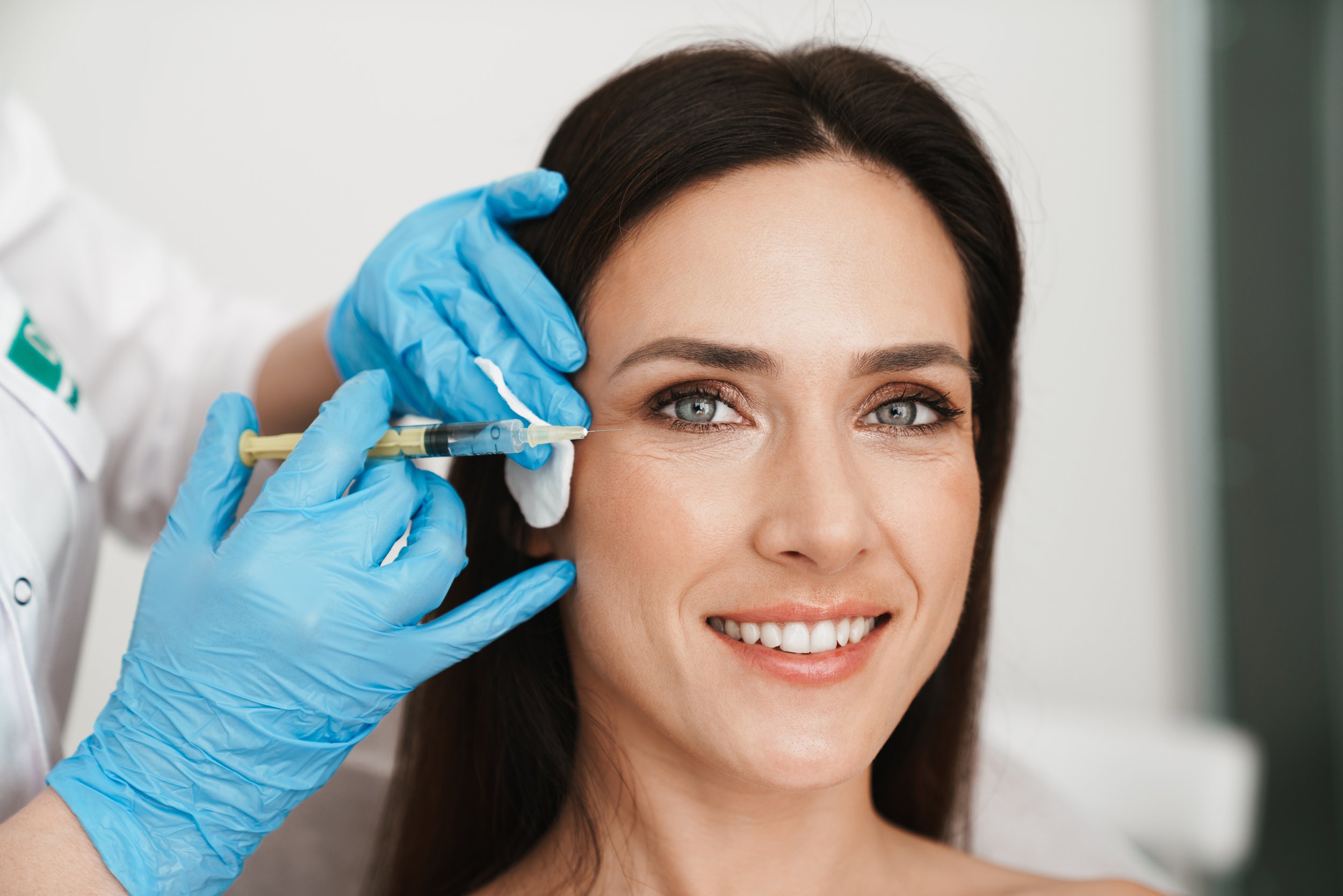 Woman receiving Botox