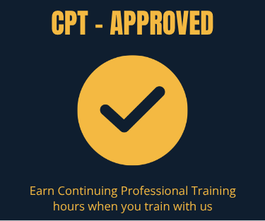 CPT-Approved badge with a checkmark, promoting earning continuing professional training hours