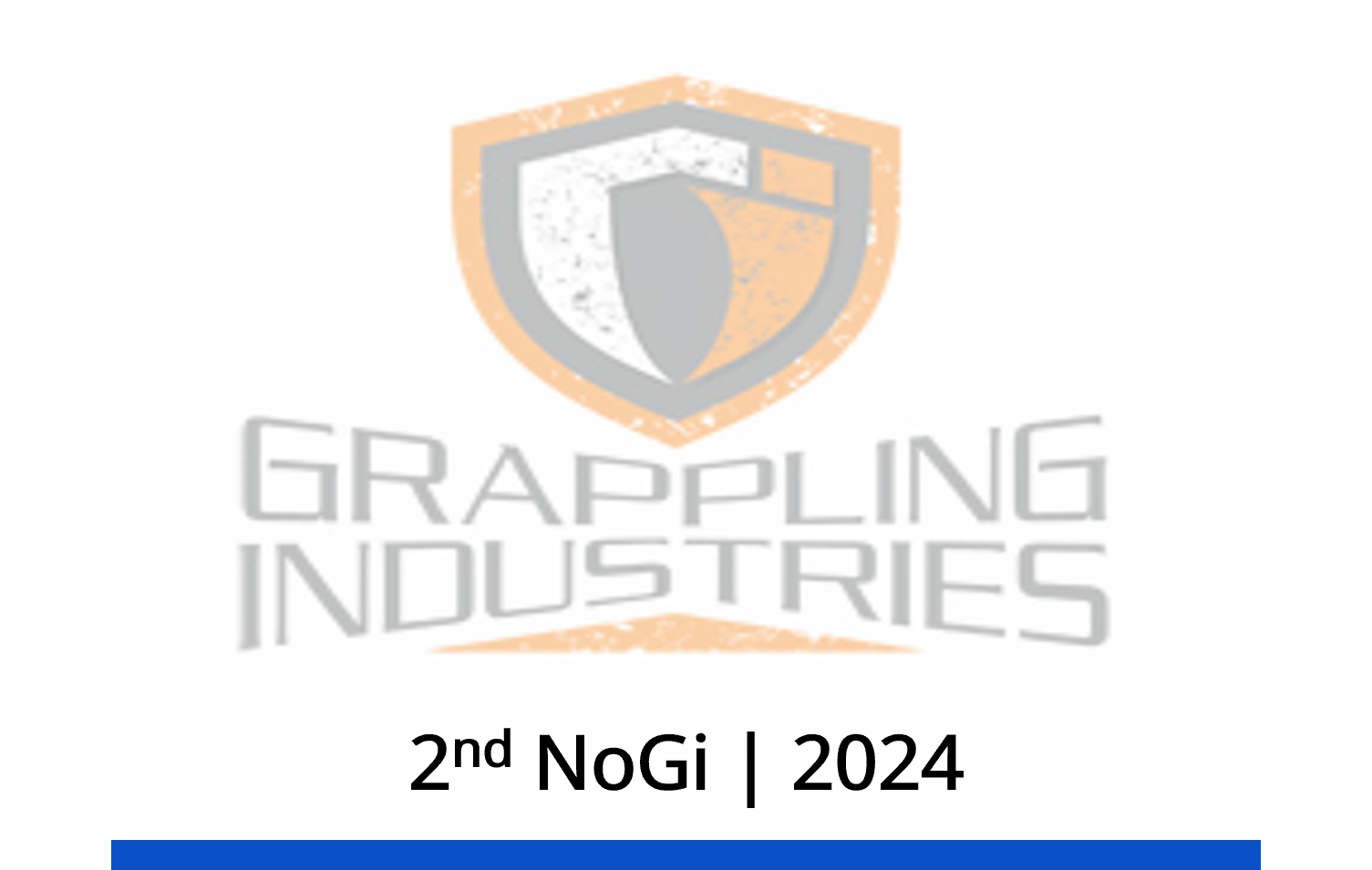 Logo of Grappling Industries with a shield emblem in orange, black, and white above the text 'Grappling Industries' and a date '2nd May 2021' below.