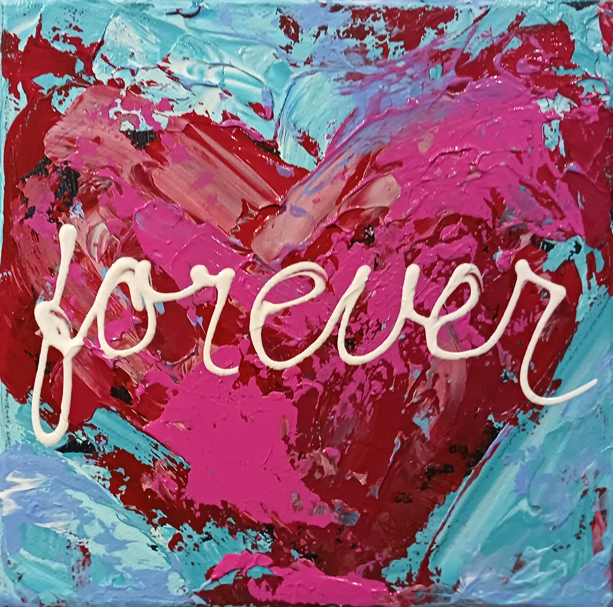 Personalized Be My Valentine - Palette Knife & Acrylic on Canvas Workshop