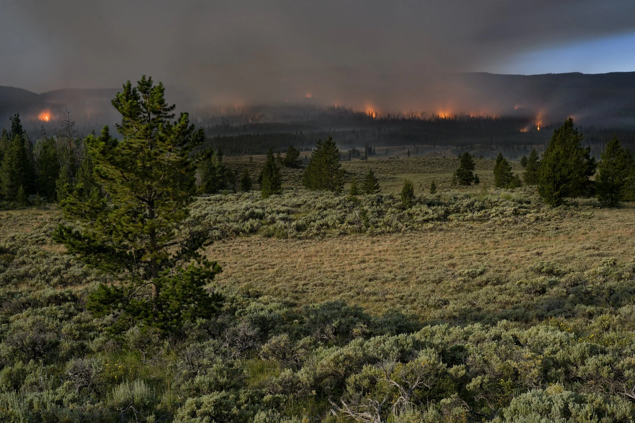 Bryce Giesmann "Lava Creek Fire at Night"