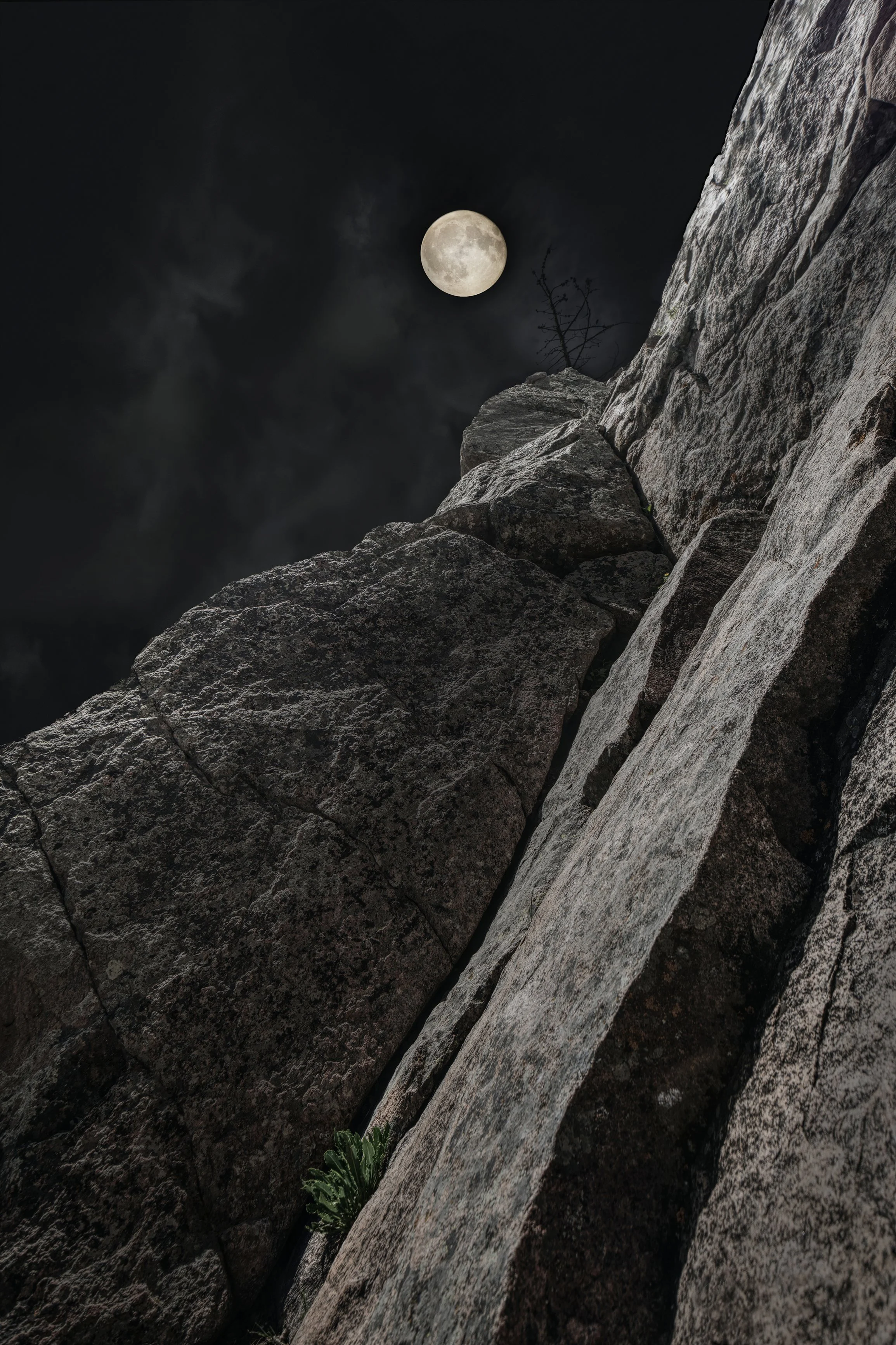 Cass Johnson "Full Moon at Vedauwoo"