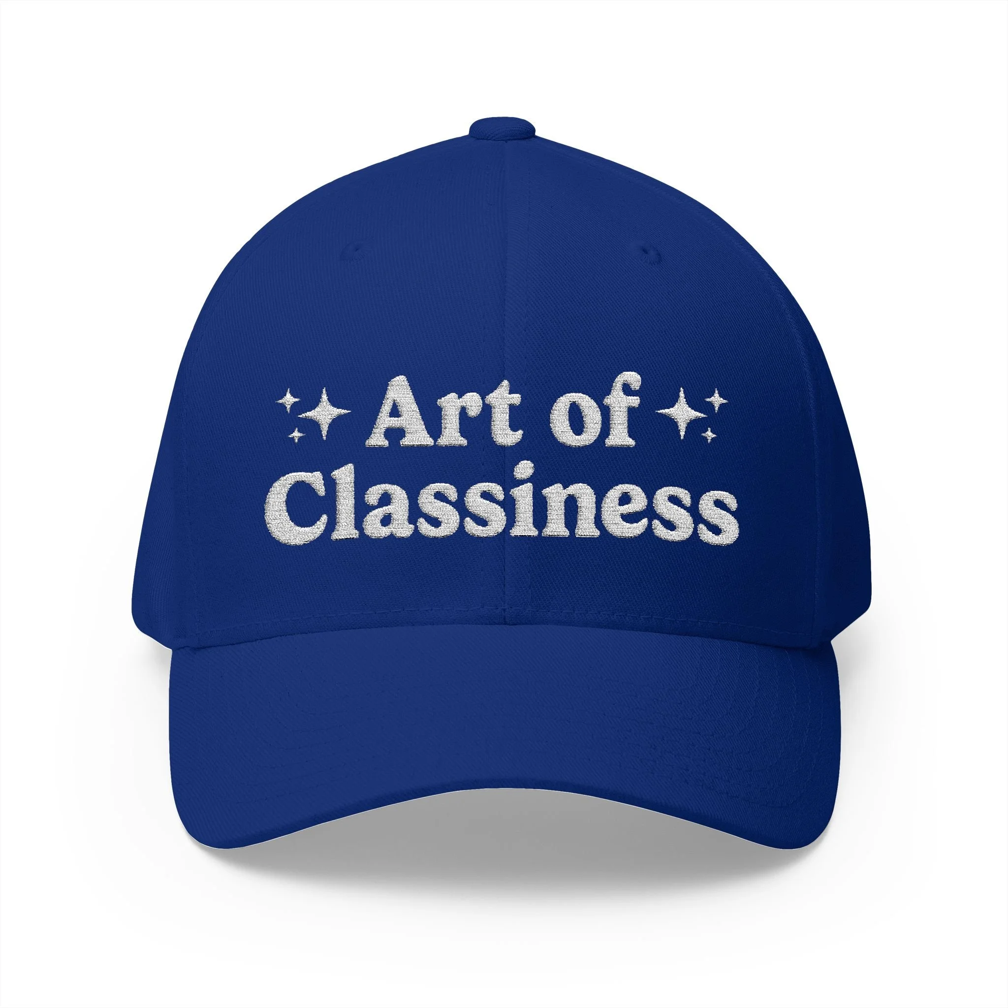 AOC White Embroidered Baseball Cap