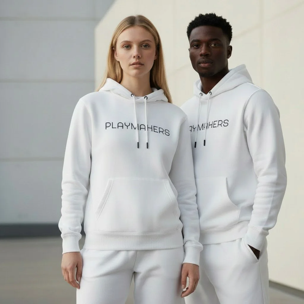 Fleece Hoodie - White