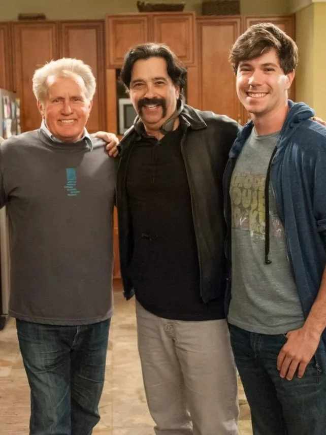 With Martin Sheen and son Cory