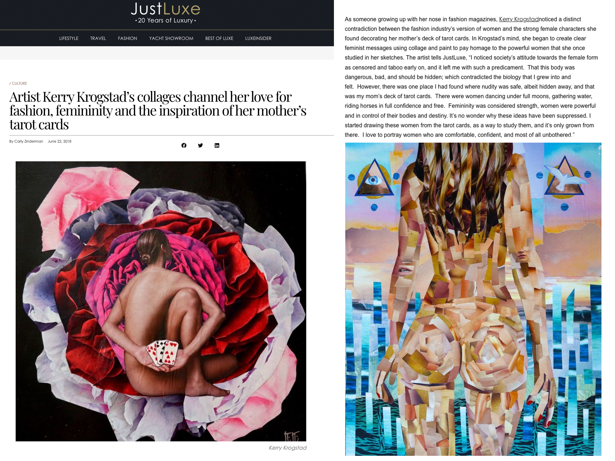 Featured Artist Spotlight, Just Luxe, 2018