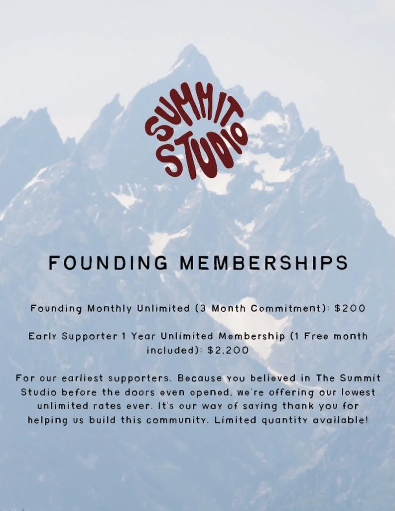 FOUNDING MEMBERSHIPS ARE LIVE 🚨Limited amount available 🚨Lock in our lowest rate! 

First month billed at purchase. Memberships activate after your first class. Future billing renews monthly from that activation date.

Target opening July with 20-2