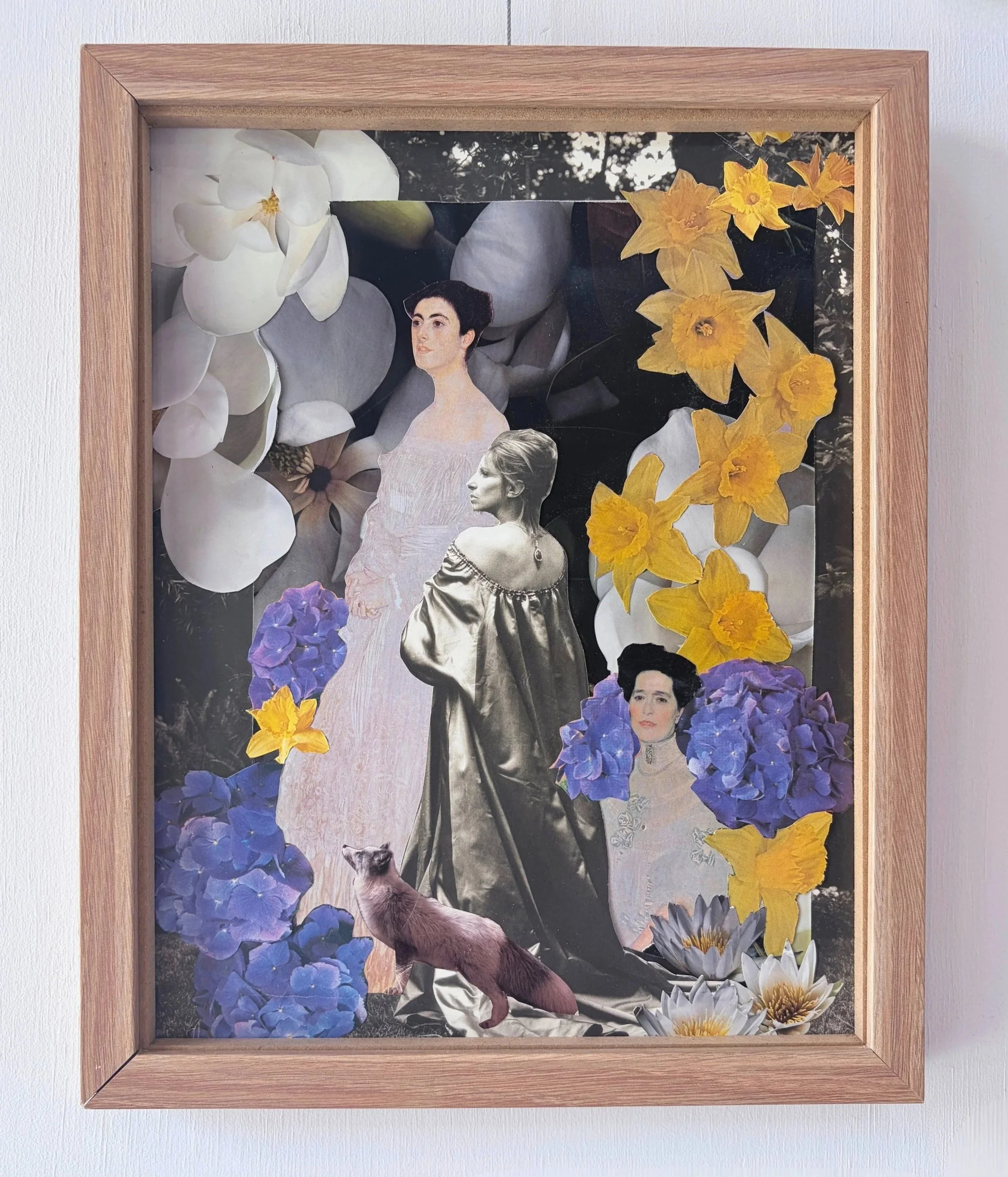 Dominika Deska, "Not quite lost, not quite found" (2026). Found images on paper.