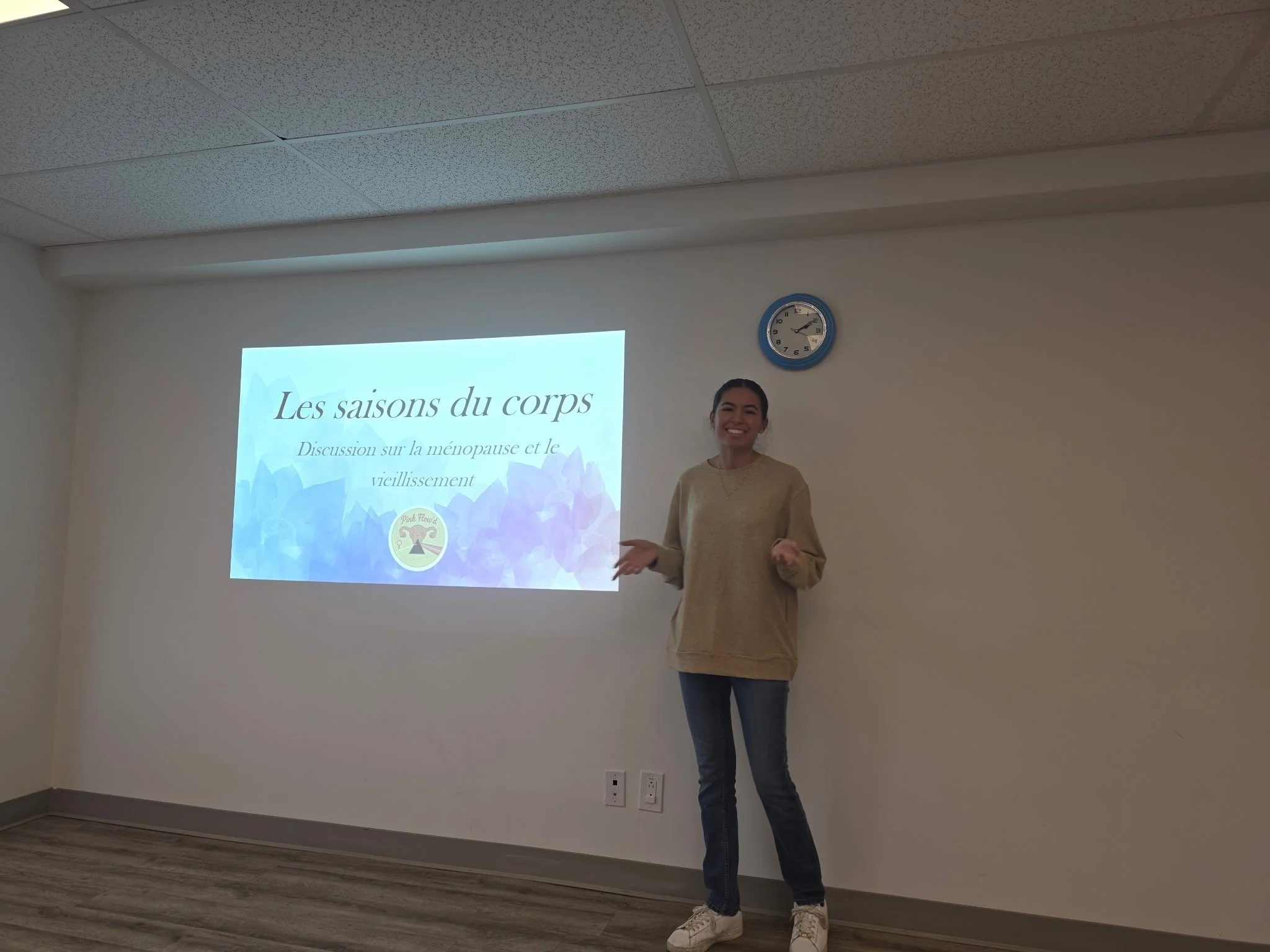 November 10th, 2025 — CMRL (Centre Multi-Ressources de Lachine)
A community workshop focused on menopause, andropause, and overall wellbeing, creating space for open dialogue, shared experiences, and evidence-based discussion in a warm and supportive