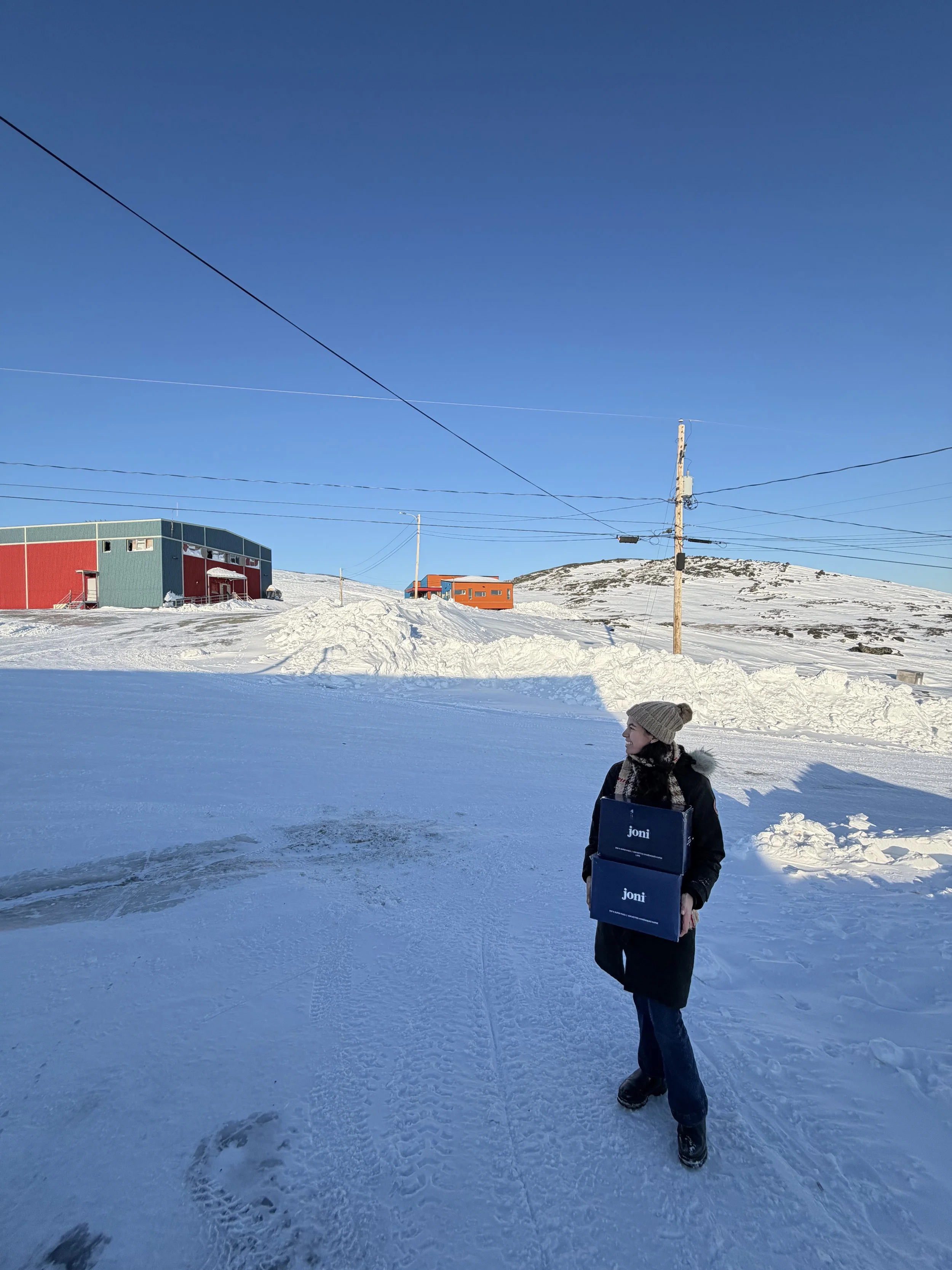 A northern outreach initiative in Kangirsuk, Nunavik, focused on improving menstrual health through product distribution and contributing to community-based education and awareness efforts.