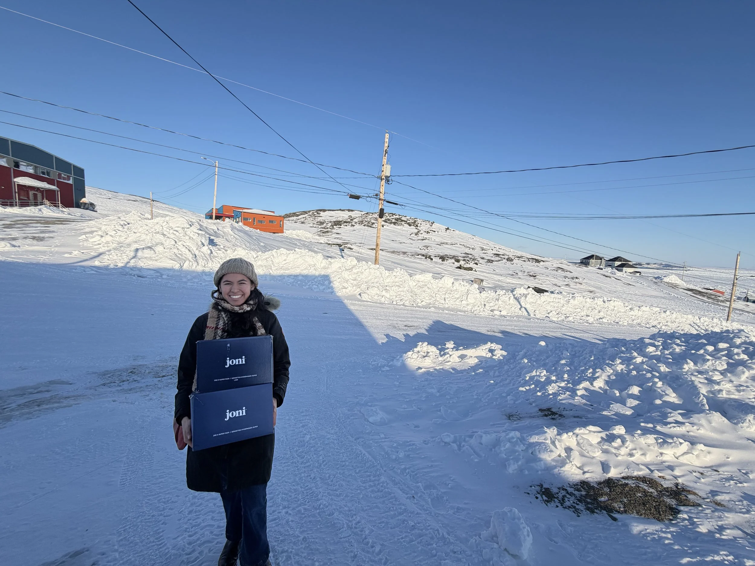A northern outreach initiative in Kangirsuk, Nunavik, focused on improving menstrual health through product distribution and contributing to community-based education and awareness efforts.