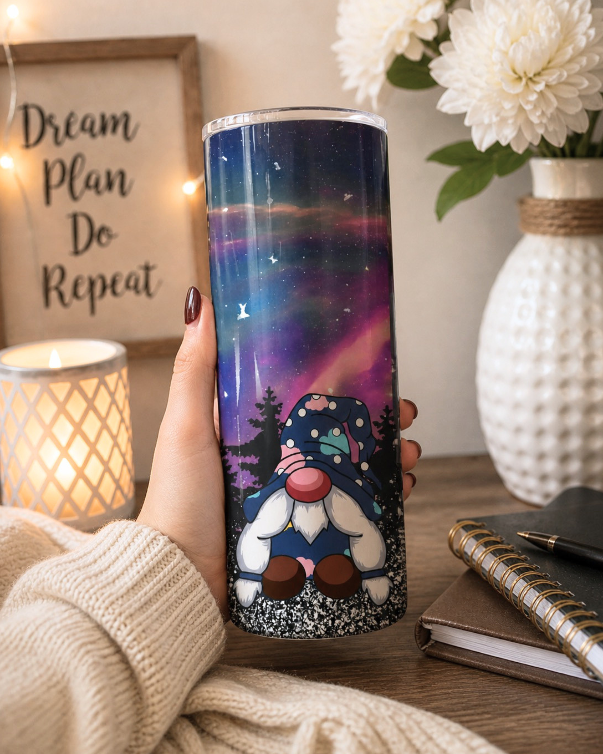 Galactic Gnomes Tumbler - Gnome Tumblers - Gnome Gifts - Tumblers for Her