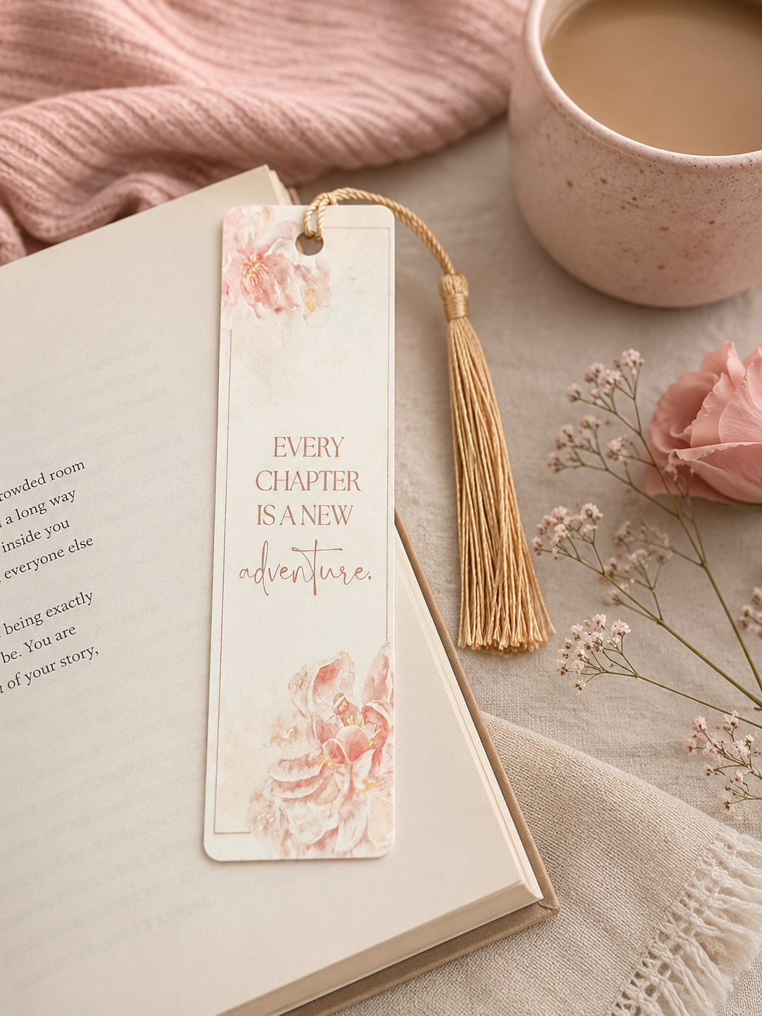 Every Chapter is a New Adventure Bookmark - Bookmark Gift - Gifts Under 10 - Readers Gift - Father's Day Gift - Friends and Family Gift (Copy)