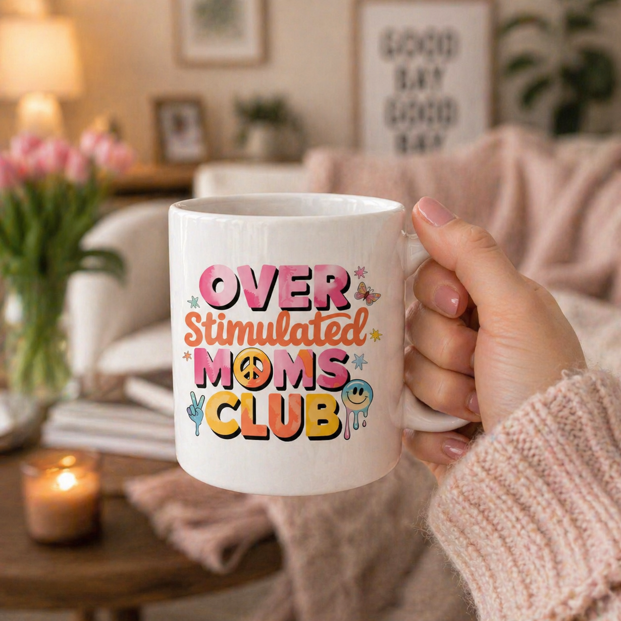 Over Stimulated Moms Club Coffee Cup - Funny Coffee Cup - Cute Coffee Cups - Coffee Cup Gifts - Gift for Moms