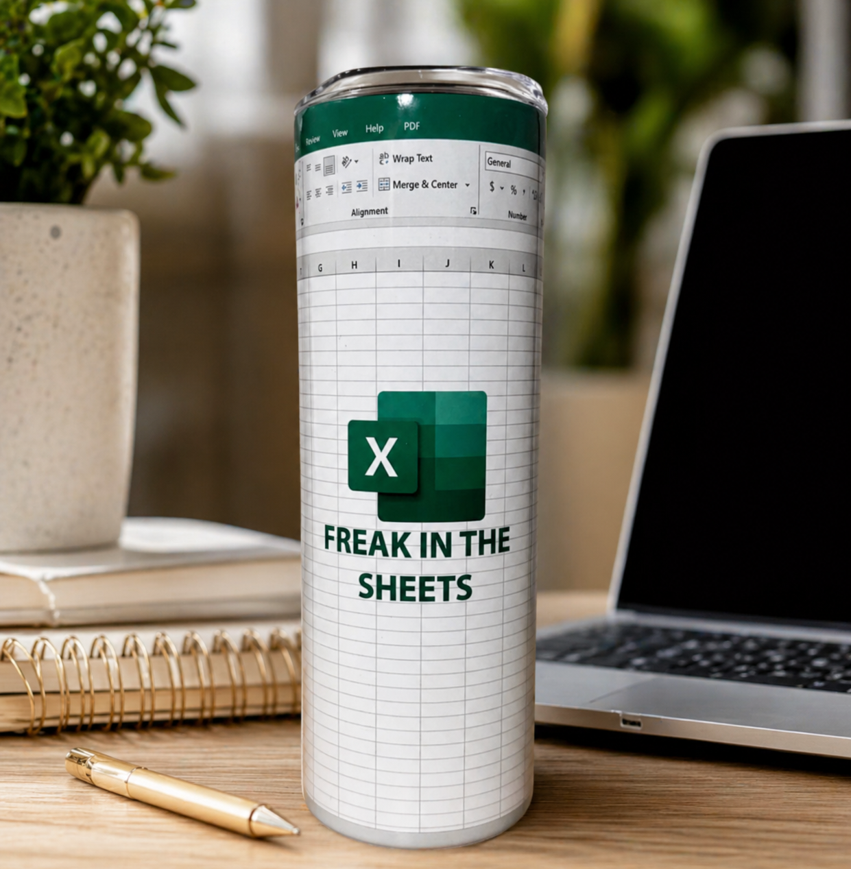 Freak In The Sheets Excel 20oz Tumbler - Excel Tumbler - Office Tumblers - Work Tumblers - Gift for Coworkers - Gift for Friends