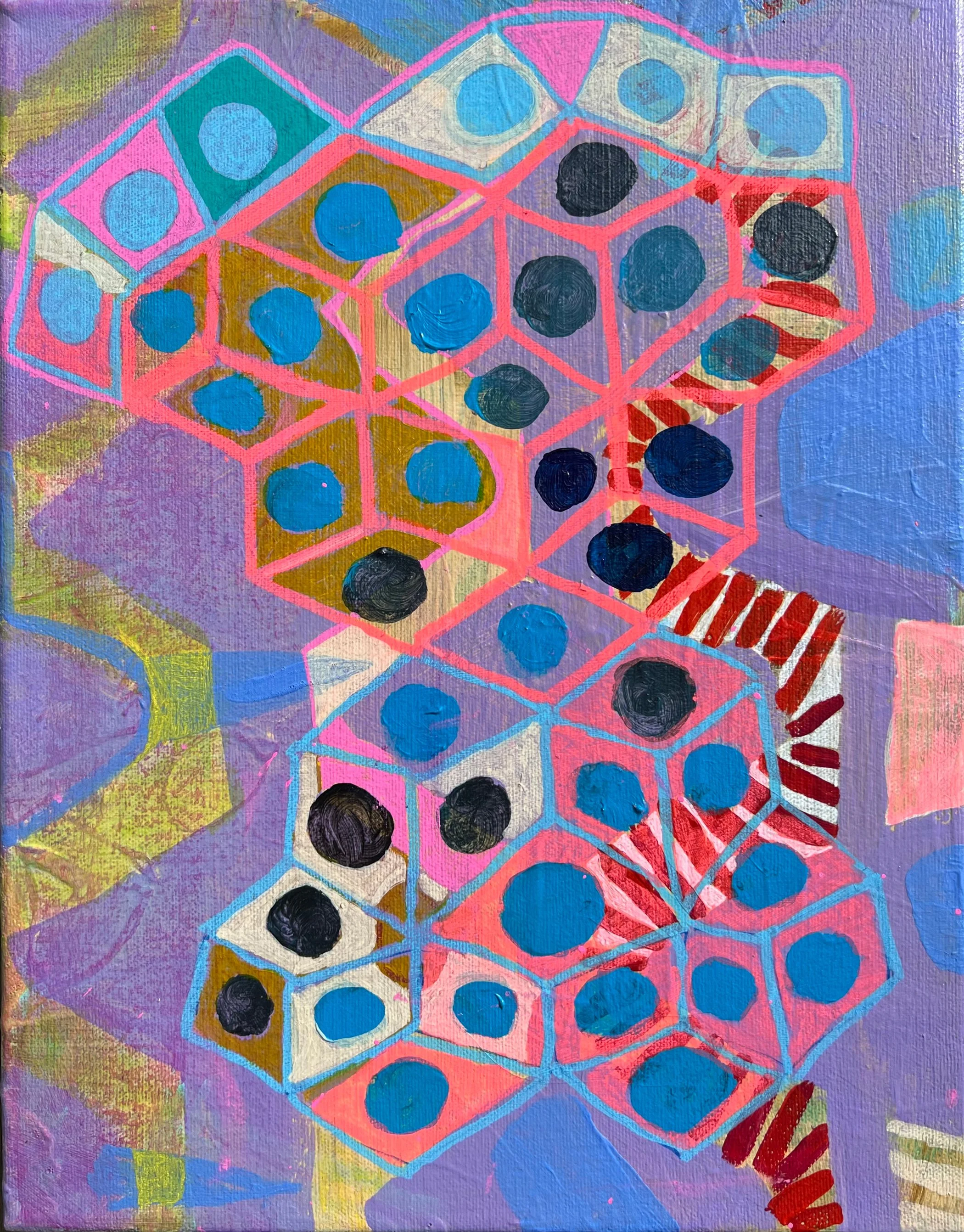 Eggs | 2023 | acrylic on canvas | 12" x 9" x .5"