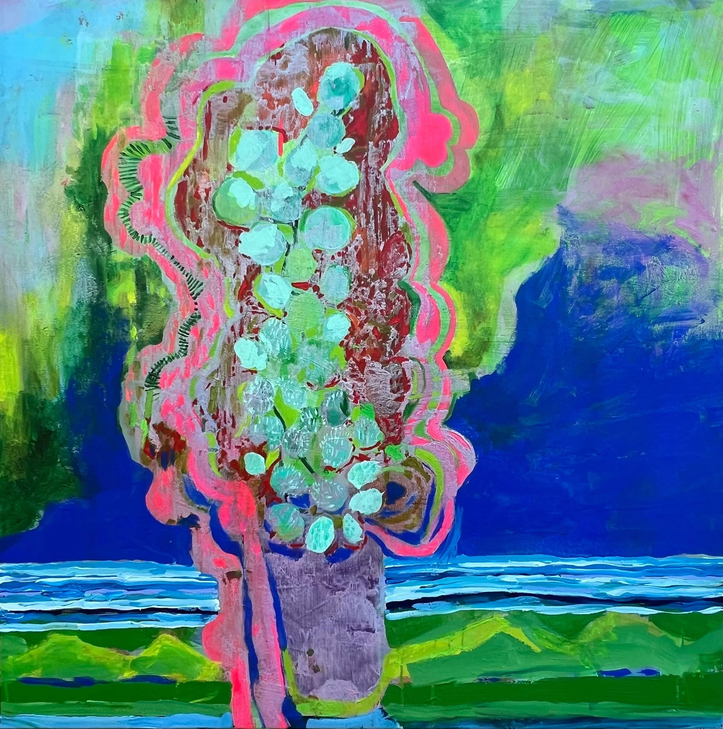 Apparition | 2023 | acrylic on canvas | 36" x 36" x .75" | Private Collection