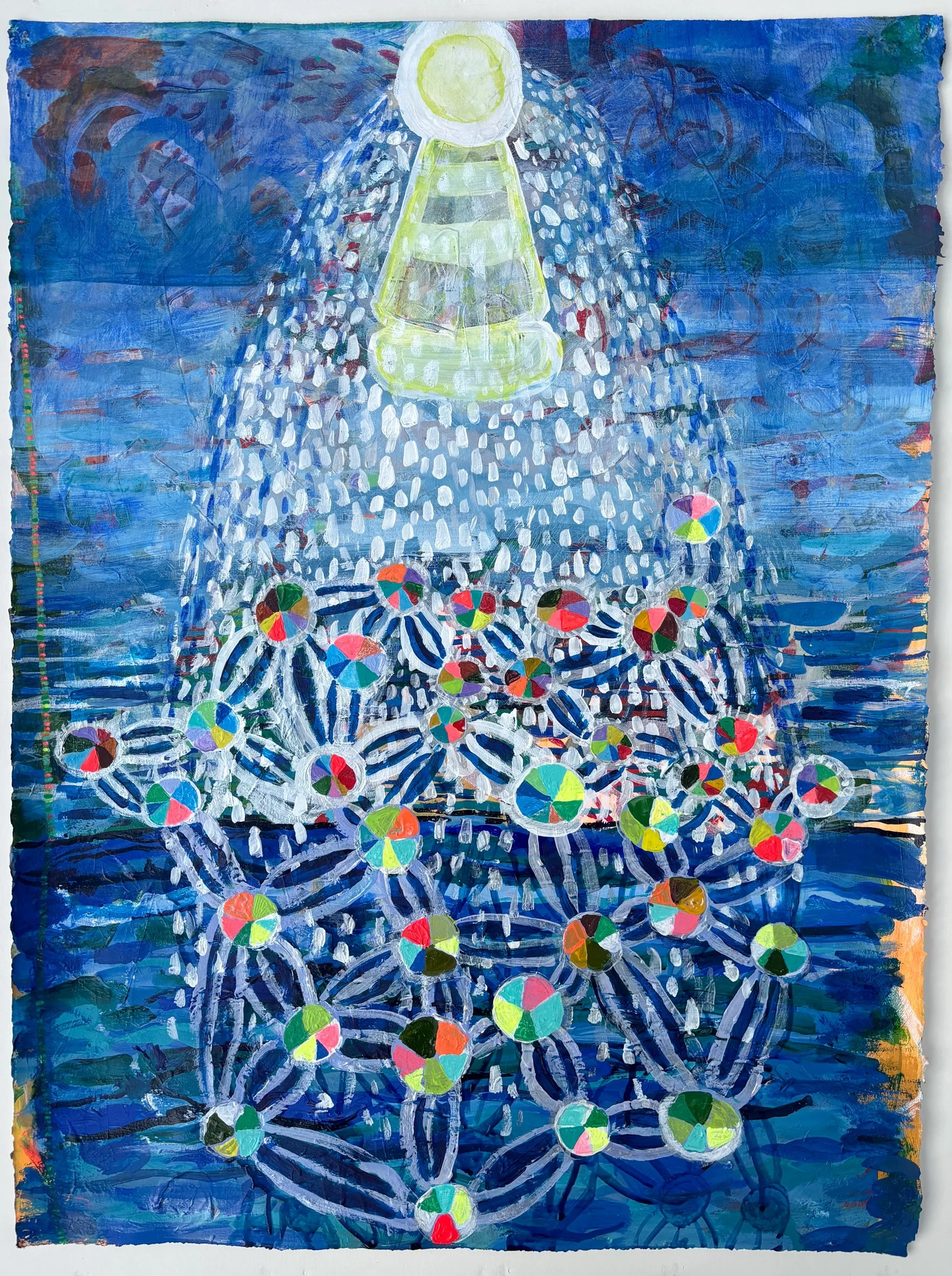  Buoy  | 2025 | acrylic on paper | 22" x 30"