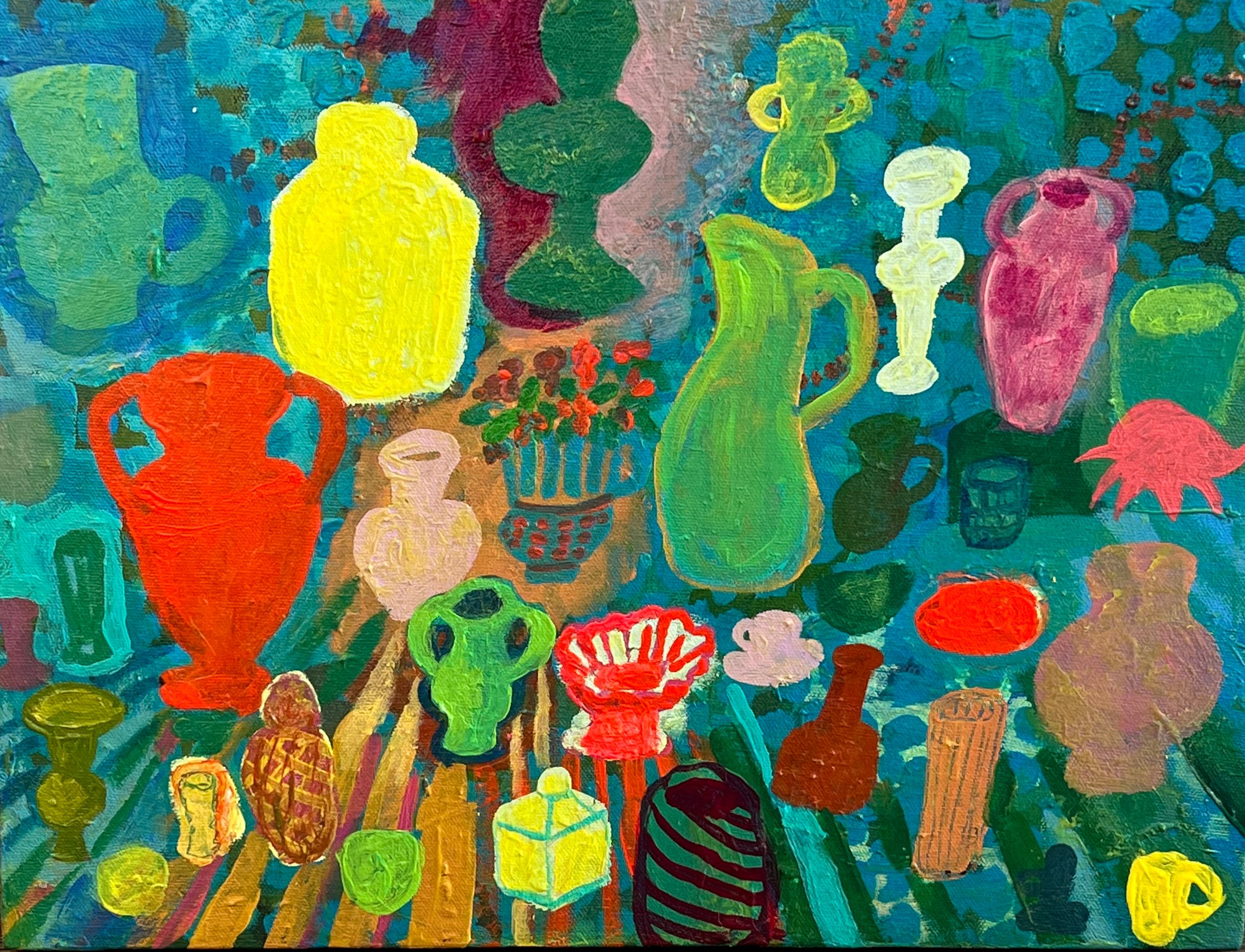 Yard Sale | 2022 | acrylic on canvas | 12" x 16" x .75" | Private Collection