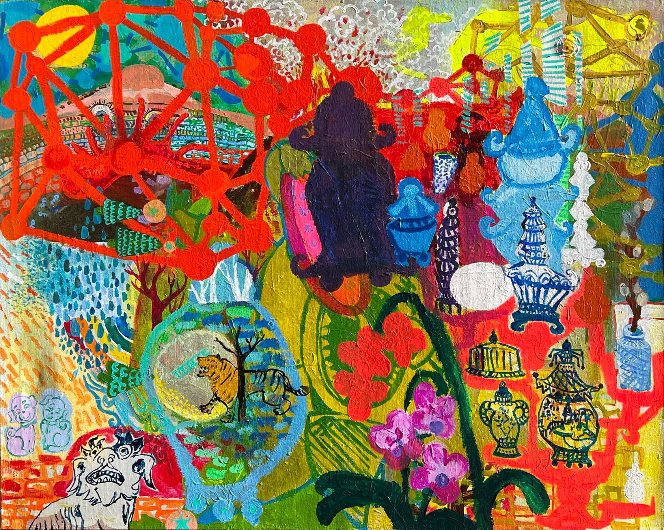 An Immoderate Mouth | 2022 | acrylic on canvas | 48" x 60" x 1.5" 