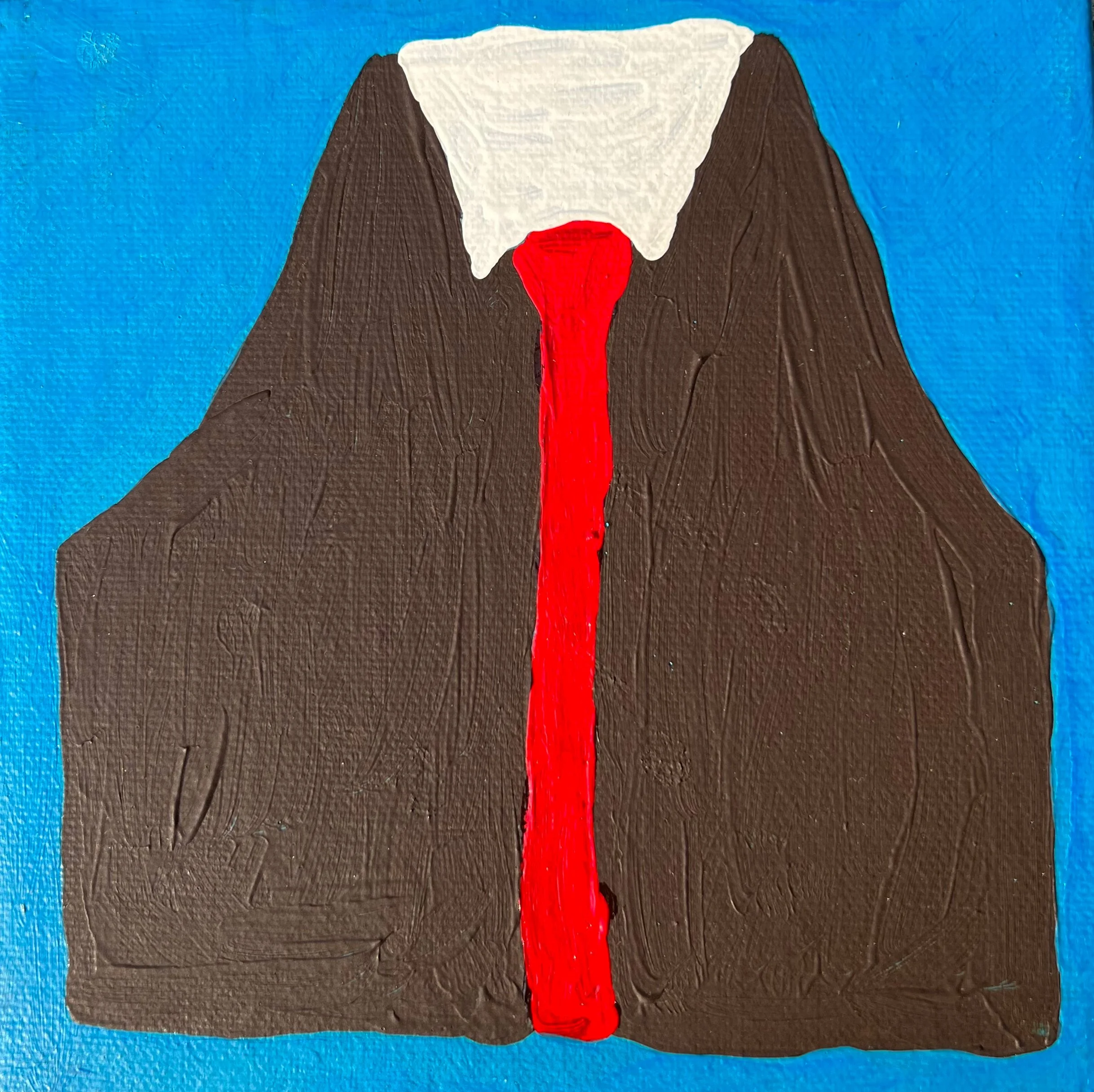 4 Ways to Erupt - D | 2023 | acrylic on canvas | 6" x 6" x .875"