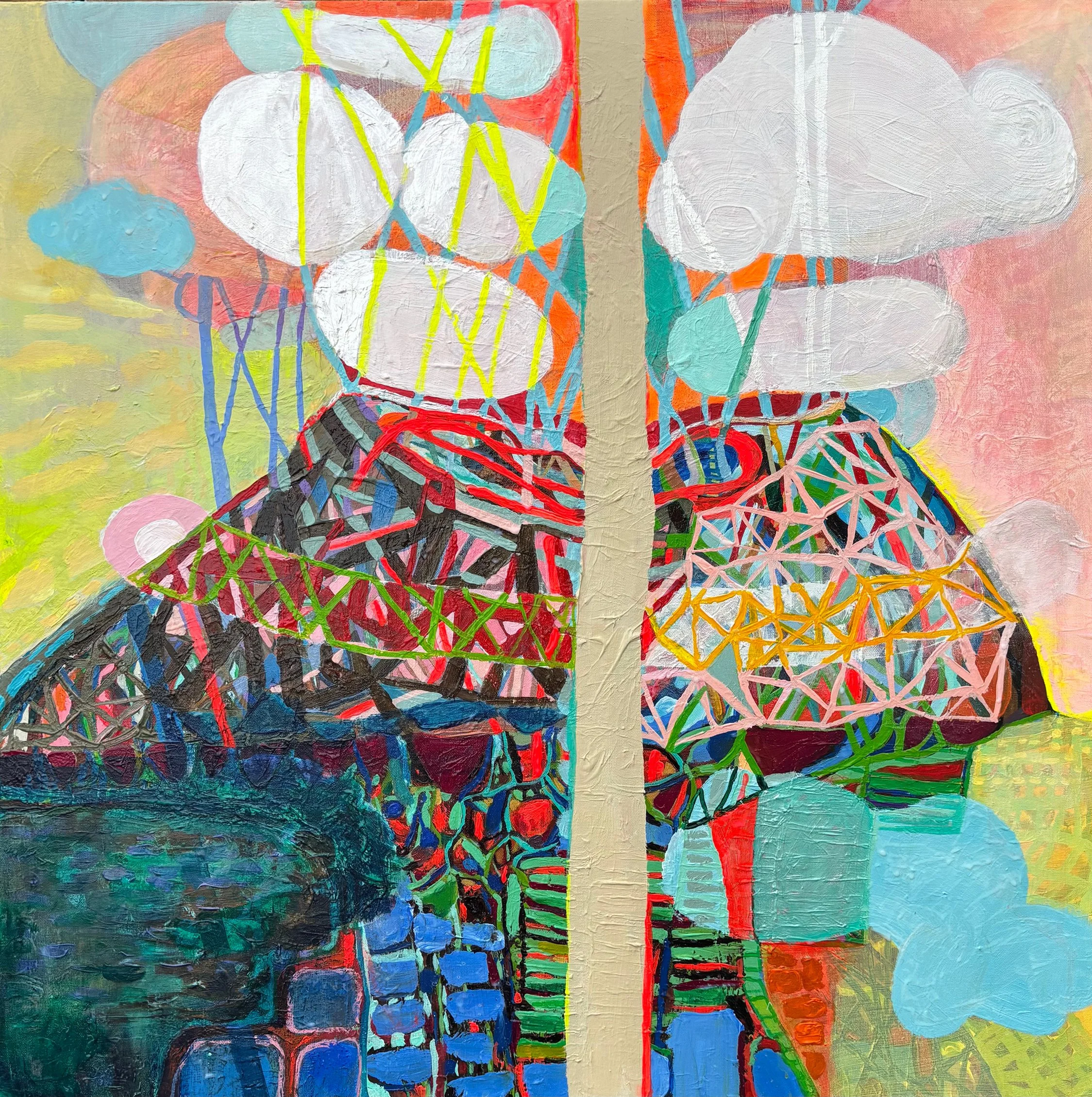 Cloud Tree | 2025 | acrylic on canvas | 36" x 36" x .75"