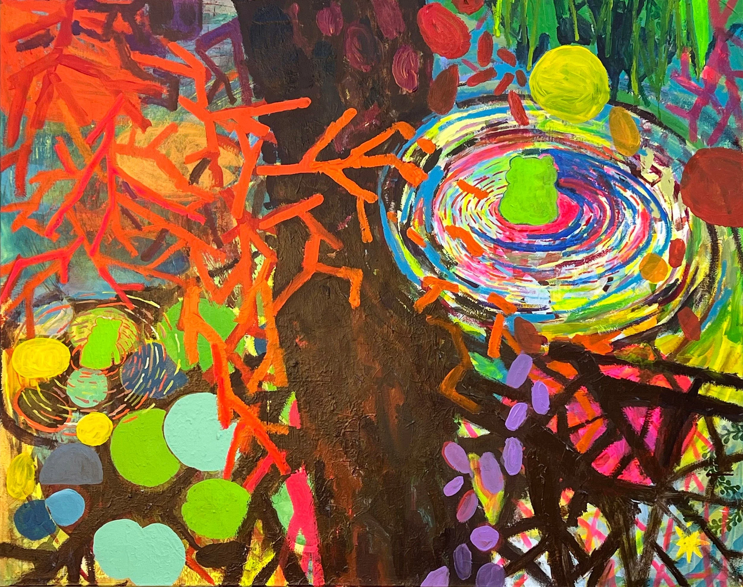 Pond | 2022 | acrylic on canvas | 48" x 60" x 1.5"