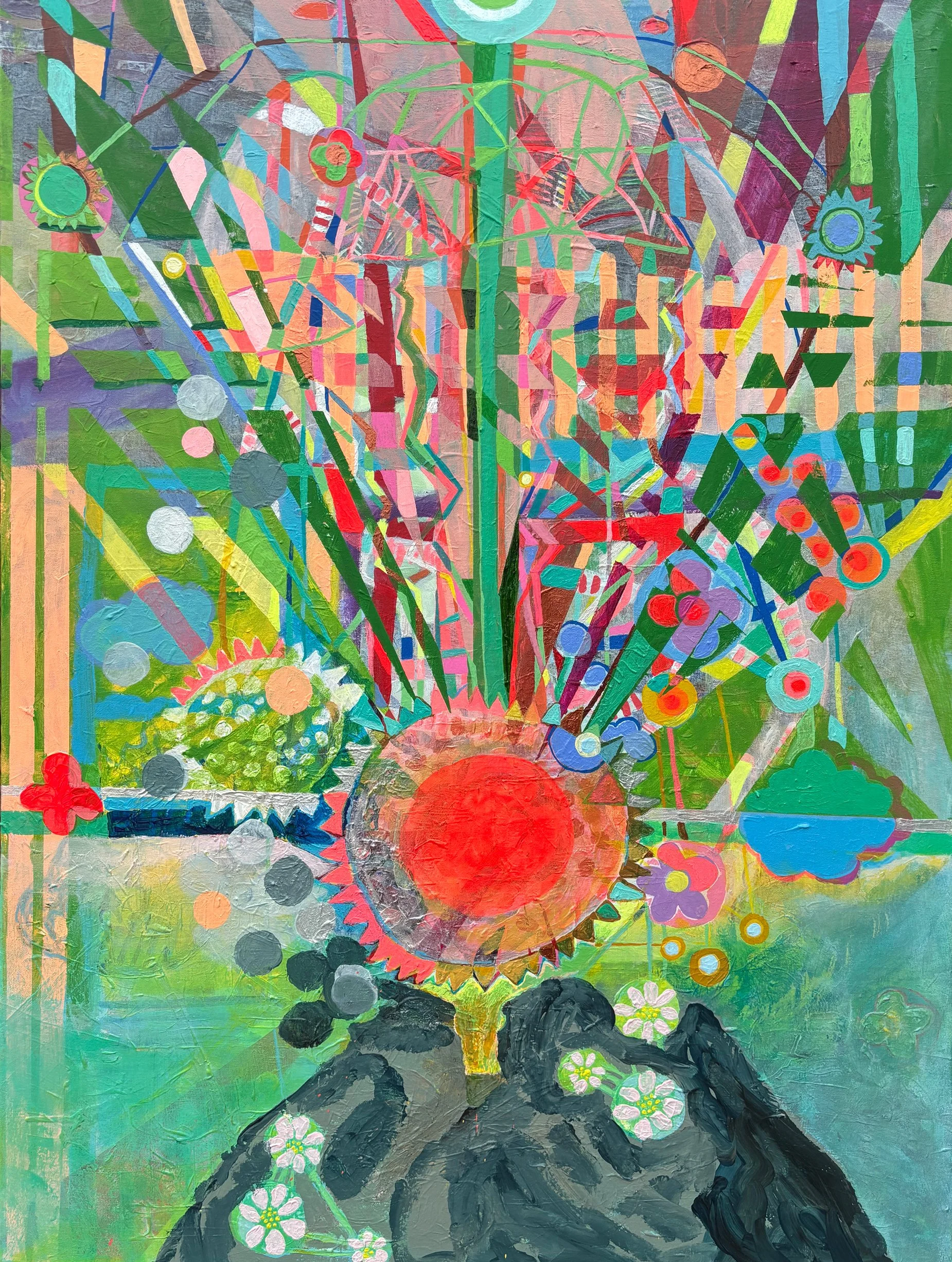 Refractor | 2025 | acrylic on canvas | 48" x 36" x 1.5"