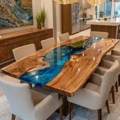 Farmhouse Dining Table Solid Wood