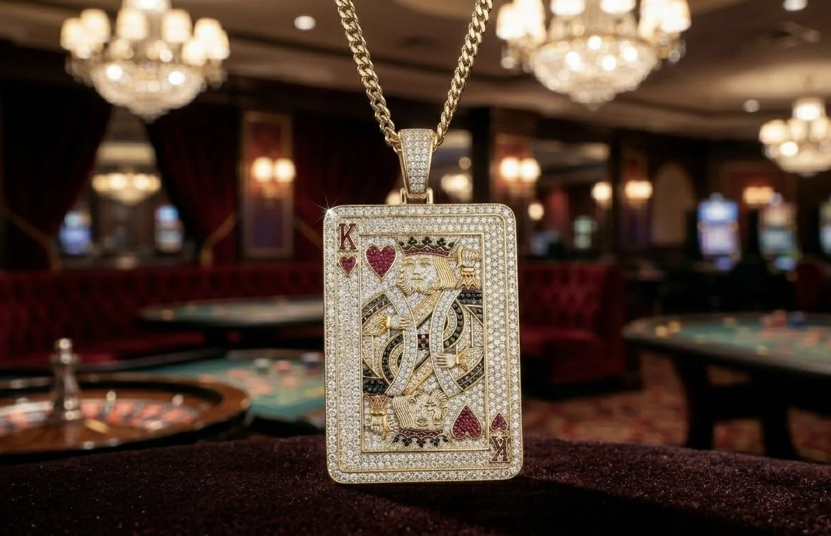 King of Hearts 14k Gold + Natural Diamonds + Ruby