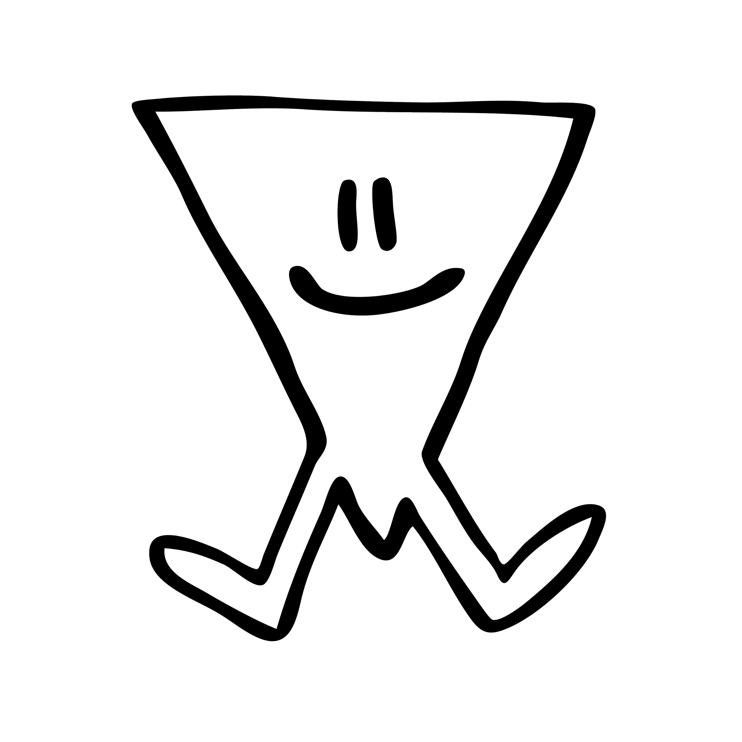 Outline drawing of OSMO, OSMO FIlters' mascot for cone filters.
