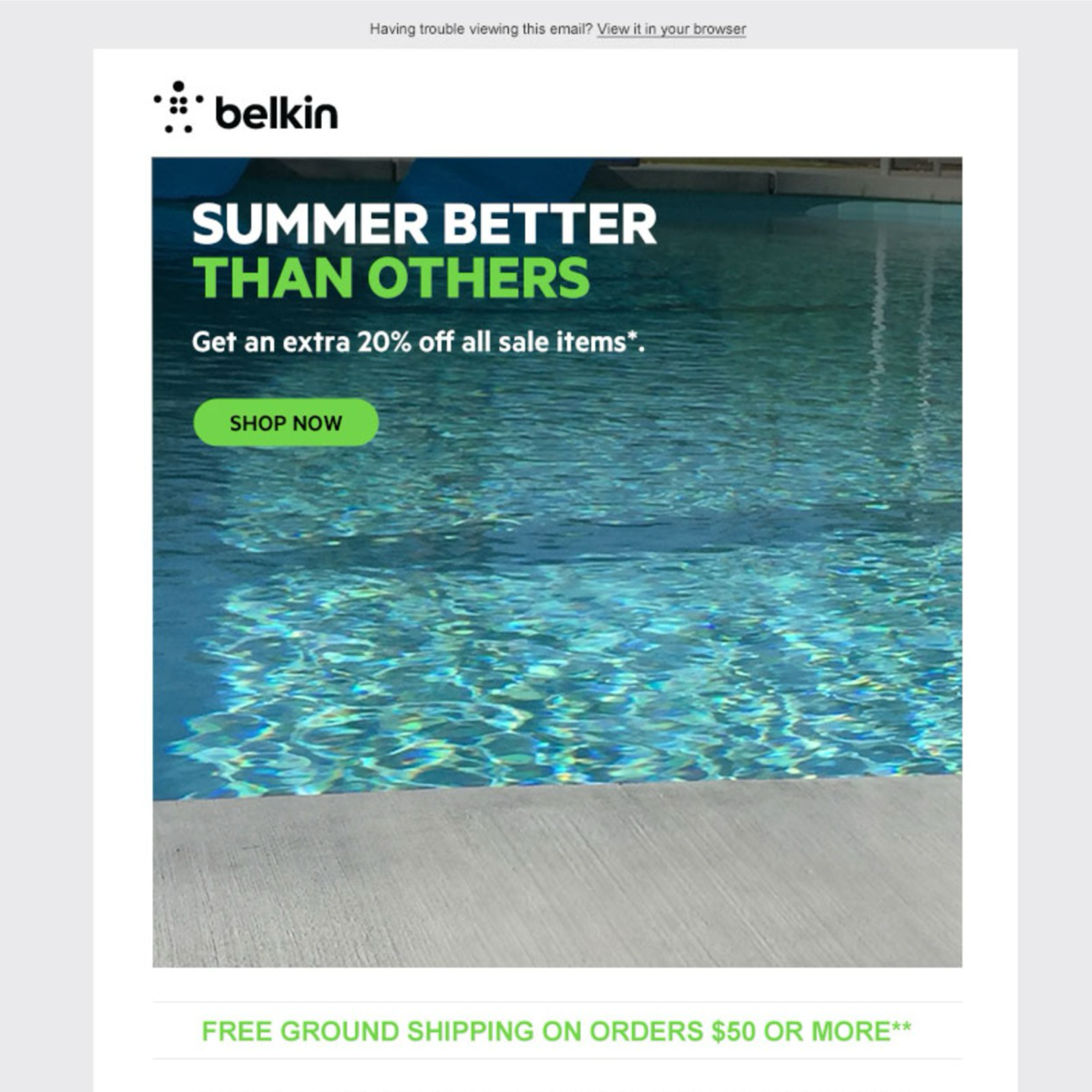 BELKIN Email for existing customers 