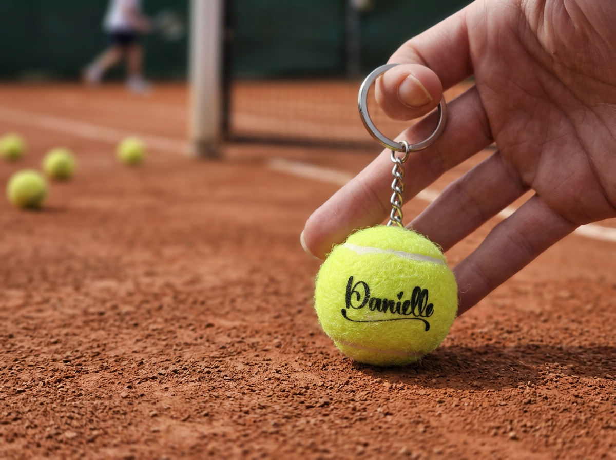 Custom Tennis Keychain | Personalized Tennis Gift_image 6
