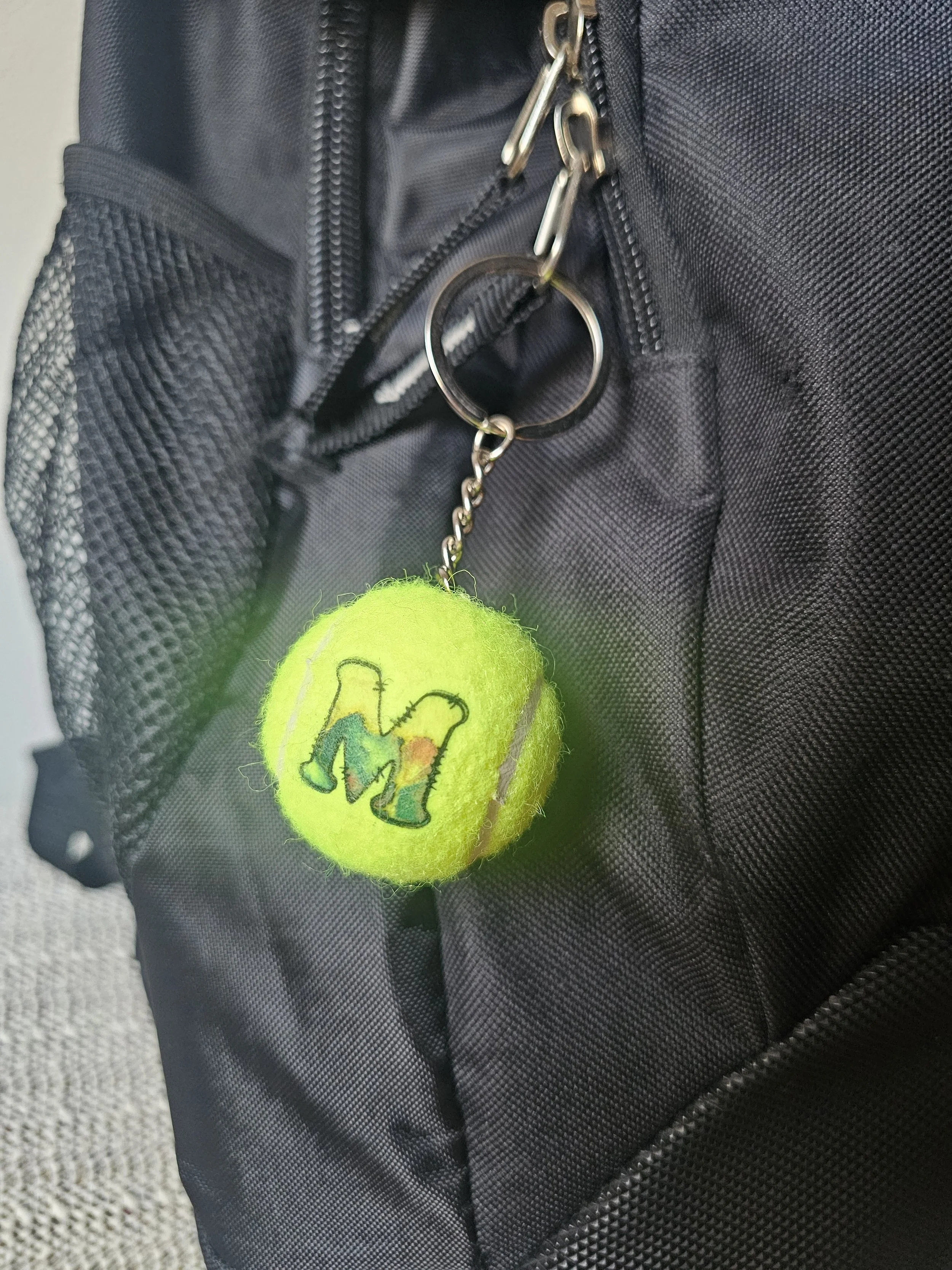 Custom Tennis Keychain | Personalized Tennis Gift_image 4