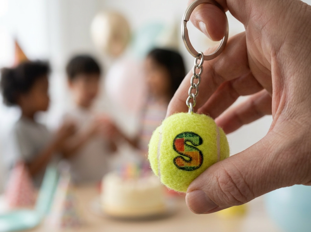 Custom Tennis Keychain | Personalized Tennis Gift_image 2