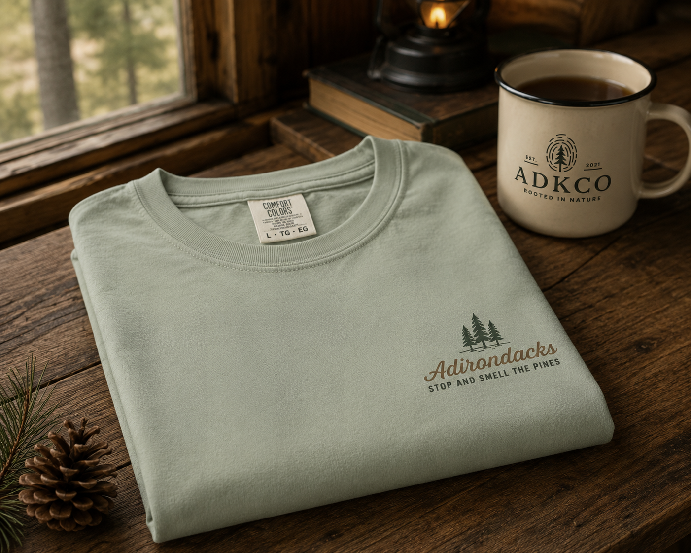 Stop & Smell the Pines Adirondack Tee