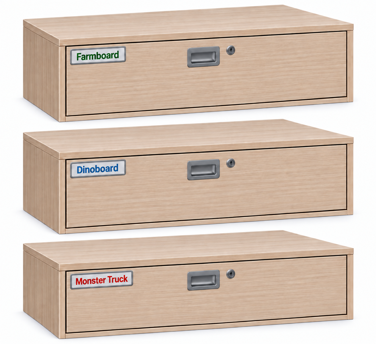 Single 3D Playboard Storage Unit (no wheels)