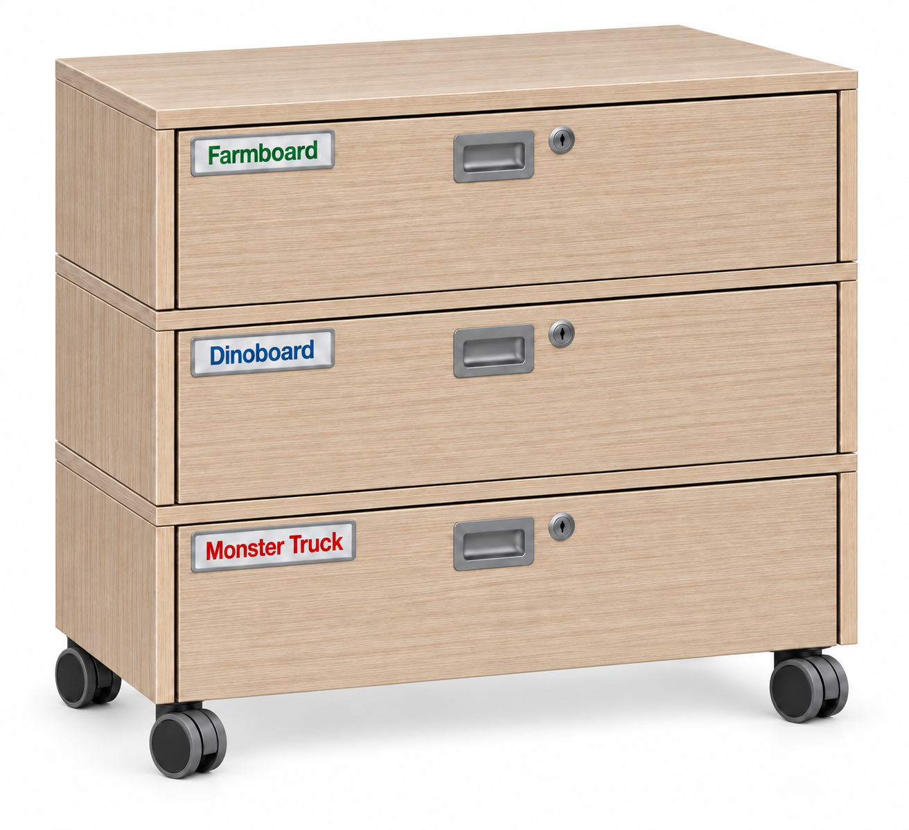 Triple 3D Playboard Storage Unit
